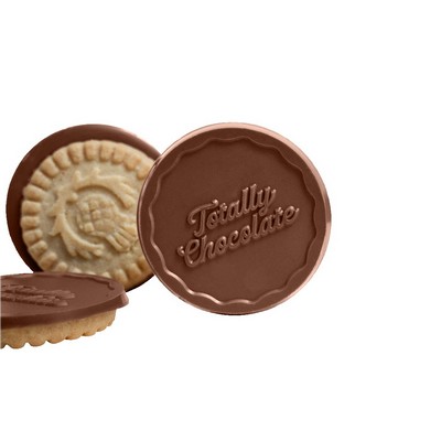 Decadent Shortbread Cookie with Custom Engraved Chocolate (2.75 in.)